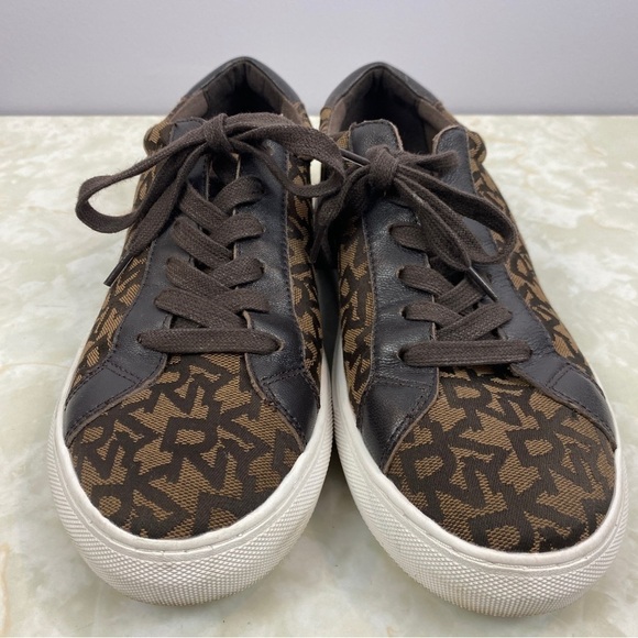 DKNY Brown Court Sneakers Size 8 - Picture 3 of 9